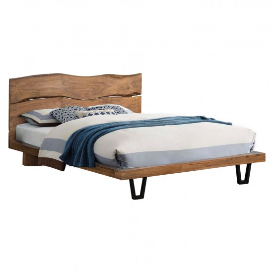 ΚΡΕΒΑΤΙ NICOLE ΑΠΟ ΜΑΣΙΦ ΞΥΛΟ ΑΚΑΚΙΑΣ 212,5x180x106Υεκ.(ΣΤΡΩΜΑ160Χ200)