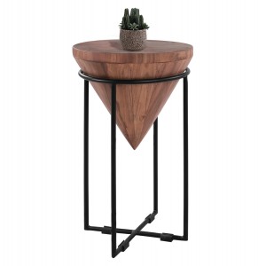 ΤΡΑΠΕΖΙ ΒΟΗΘΗΤΙΚΟ ZELIE ΑΠΟ ΜΑΣΙΦ ΚΟΡΜΟ ΑΚΑΚΙΑΣ Φ31X53Υ εκ.