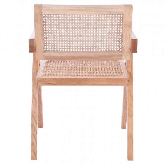 ΞΥΛΙΝΗ ΚΑΡΕΚΛΑ BLAIRE ΜΕ ΜΠΡΑΤΣΑ ΕΡΓΟΣΤΑΣΙΑΚΑ ΜΟΝΤΑΡΙΣΜΕΝΗ 52x50x80Υ εκ.