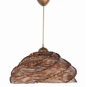 ΦΩΤΙΣΤΙΚΟ ΟΡΟΦΗΣ ΚΡΕΜΑΣΤΟ ΑΠΟ ΞΥΛΟ ΚΑΙ BAMBOO ΚΑΡΥΔΙ 36x36x65Υ εκ.