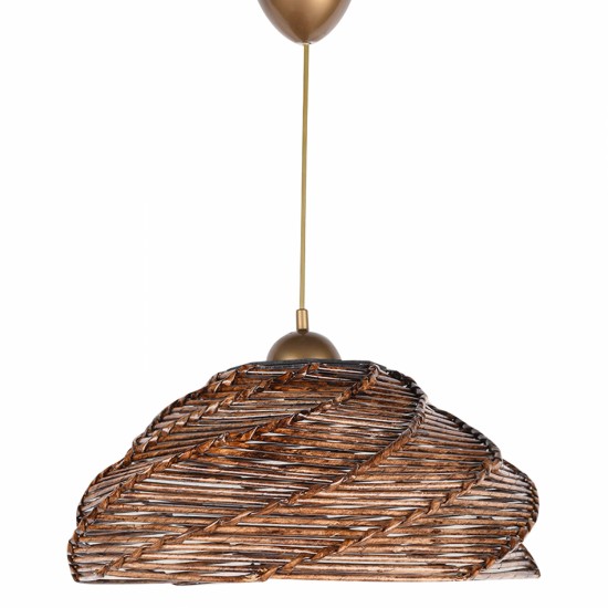 ΦΩΤΙΣΤΙΚΟ ΟΡΟΦΗΣ ΚΡΕΜΑΣΤΟ ΑΠΟ ΞΥΛΟ ΚΑΙ BAMBOO ΚΑΡΥΔΙ 36x36x65Υ εκ.