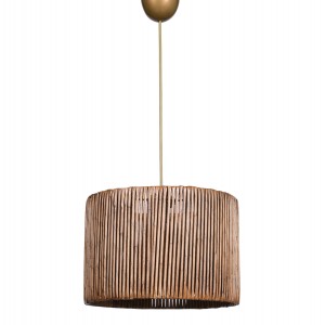 ΦΩΤΙΣΤΙΚΟ ΟΡΟΦΗΣ ΚΡΕΜΑΣΤΟ ΑΠΟ ΞΥΛΟ ΚΑΙ BAMBOO ΚΑΡΥΔΙ 30x30x70Υ εκ.