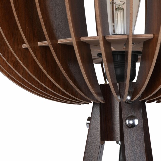 ΦΩΤΙΣΤΙΚΟ ΔΑΠΕΔΟΥ ΞΥΛΙΝΟ ΜΕ ΚΑΡΥΔΙ ΚΑΠΕΛΟ ΑΠΟ MDF Φ36x145Υ εκ.