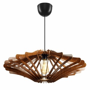 ΦΩΤΙΣΤΙΚΟ ΟΡΟΦΗΣ ΞΥΛΙΝΟ ΚΡΕΜΑΣΤΟ ΚΑΡΥΔΙ Φ47x55Υ εκ.