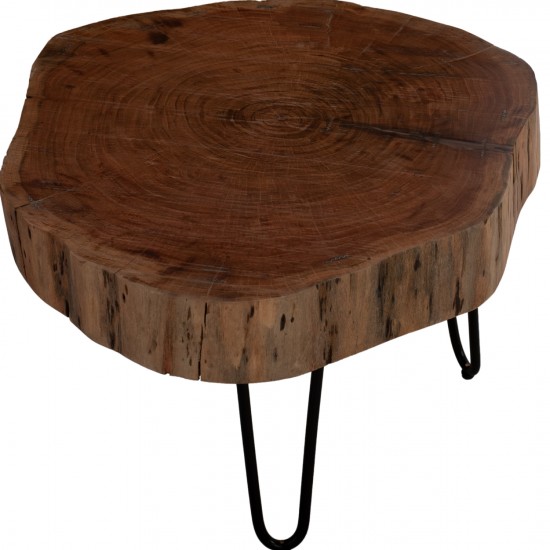 ΤΡΑΠΕΖΙ ΣΑΛΟΝΙΟΥ ΑΠΟ ΜΑΣΙΦ ΚΟΡΜΟ ΑΚΑΚΙΑΣ 60x60x40 εκ.