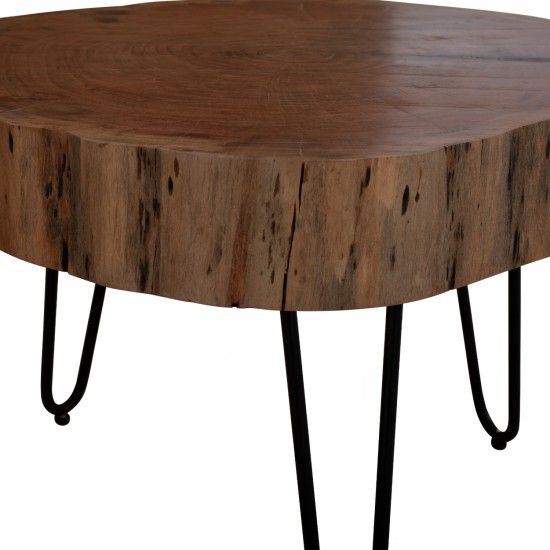 ΤΡΑΠΕΖΙ ΣΑΛΟΝΙΟΥ ΑΠΟ ΜΑΣΙΦ ΚΟΡΜΟ ΑΚΑΚΙΑΣ 60x60x40 εκ.