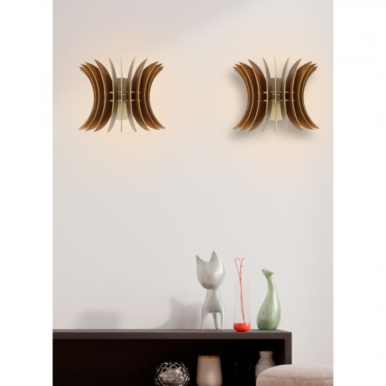 ΣΕΤ ΑΠΛΙΚΕΣ ΤΟΙΧΟΥ 2ΤΜΧ ΞΥΛΙΝΕΣ ΑΠΟ MDF ΚΑΡΥΔΙ 28x20x20Υ εκ.