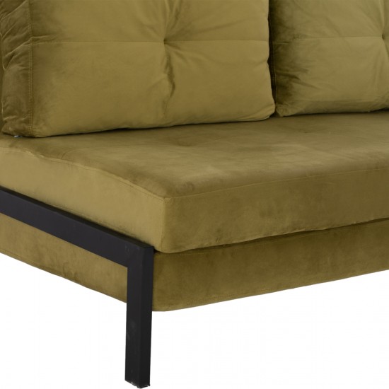 ΚΑΝΑΠΕΣ ΚΡΕΒΑΤΙ ΒΕΛΟΥΔΟ ΛΑΔΙ 2½ ΘΕΣΙΟΣ 150x87x79 εκ. ΚΑΝΑΠΕΣ ΚΡΕΒΑΤΙ ΒΕΛΟΥΔΟ ΛΑΔΙ 2½ ΘΕΣΙΟΣ 150x87x79 εκ.