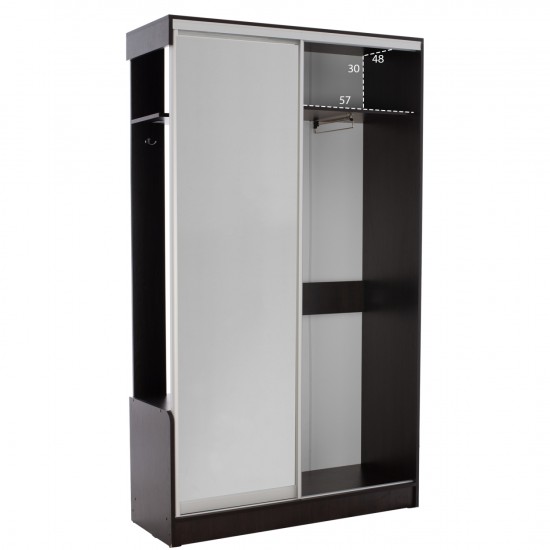 ΕΠΙΠΛΟ ΕΙΣΟΔΟΥ ΣΥΝΘΕΤΟ ΣΥΡΟΜΕΝΗ ΝΤΟΥΛΑΠΑ Κ ΚΑΘΡΕΦΤΗ WENGE 118X45X210Yεκ.