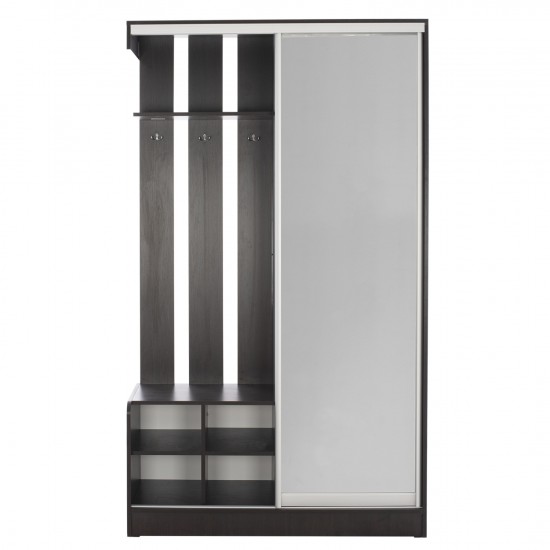 ΕΠΙΠΛΟ ΕΙΣΟΔΟΥ ΣΥΝΘΕΤΟ ΣΥΡΟΜΕΝΗ ΝΤΟΥΛΑΠΑ Κ ΚΑΘΡΕΦΤΗ WENGE 118X45X210Yεκ.