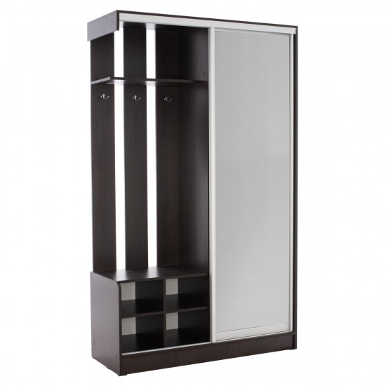 ΕΠΙΠΛΟ ΕΙΣΟΔΟΥ ΣΥΝΘΕΤΟ ΣΥΡΟΜΕΝΗ ΝΤΟΥΛΑΠΑ Κ ΚΑΘΡΕΦΤΗ WENGE 118X45X210Yεκ.