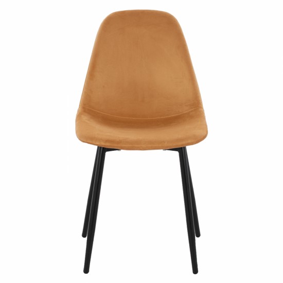 ΚΑΡΕΚΛΑ LEONARDO ΒΕΛΟΥΔΟ ΧΡΥΣΟ ΜΕ ΜΕΤΑΛΛΙΚΑ ΠΟΔΙΑ 45x47x87Υ εκ.