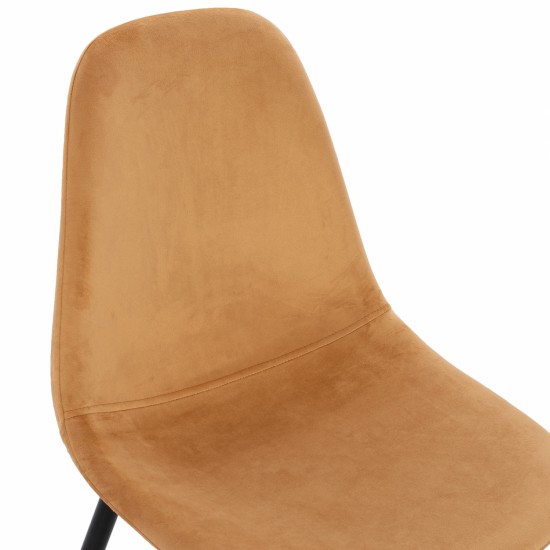 ΚΑΡΕΚΛΑ LEONARDO ΒΕΛΟΥΔΟ ΧΡΥΣΟ ΜΕ ΜΕΤΑΛΛΙΚΑ ΠΟΔΙΑ 45x47x87Υ εκ.