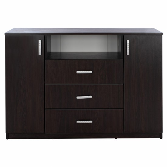 ΜΠΟΥΦΕΣ ΜΕ 2 ΝΤΟΥΛΑΠΙΑ Κ 3 ΣΥΡΤΑΡΙΑ WENGE 120X45X85Y εκ.