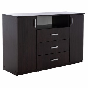 ΜΠΟΥΦΕΣ ΜΕ 2 ΝΤΟΥΛΑΠΙΑ Κ 3 ΣΥΡΤΑΡΙΑ WENGE 120X45X85Y εκ.