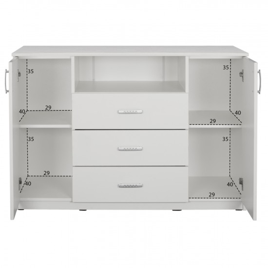 ΜΠΟΥΦΕΣ ΜΕ 2 ΝΤΟΥΛΑΠΙΑ Κ 3 ΣΥΡΤΑΡΙΑ ΛΕΥΚΟΣ 120X45X85Y εκ.