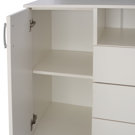 ΜΠΟΥΦΕΣ ΜΕ 2 ΝΤΟΥΛΑΠΙΑ Κ 3 ΣΥΡΤΑΡΙΑ ΛΕΥΚΟΣ 120X45X85Y εκ.