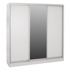 ΝΤΟΥΛΑΠΑ ΣΥΡΟΜΕΝΗ ΜΕΛΑΜΙΝΗΣ ΛΕΥΚΗ ΜΕ ΚΑΘΡΕΠΤΗ 200X60X210Υεκ