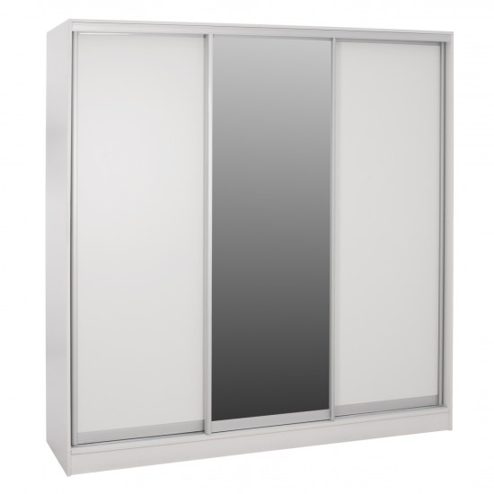 ΝΤΟΥΛΑΠΑ ΣΥΡΟΜΕΝΗ ΜΕΛΑΜΙΝΗΣ ΛΕΥΚΗ ΜΕ ΚΑΘΡΕΠΤΗ 200X60X210Υεκ