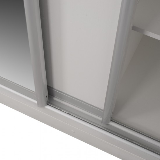 ΝΤΟΥΛΑΠΑ ΣΥΡΟΜΕΝΗ ΜΕΛΑΜΙΝΗΣ ΛΕΥΚΗ ΜΕ ΚΑΘΡΕΠΤΗ 200X60X210Υεκ