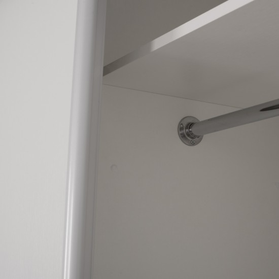 ΝΤΟΥΛΑΠΑ ΣΥΡΟΜΕΝΗ ΜΕΛΑΜΙΝΗΣ ΛΕΥΚΗ ΜΕ ΚΑΘΡΕΠΤΗ 200X60X210Υεκ