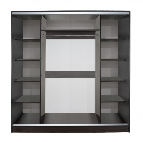 ΝΤΟΥΛΑΠΑ ΣΥΡΟΜΕΝΗ ΜΕΛΑΜΙΝΗΣ ΒΕΓΓΕ ΜΕ ΚΑΘΡΕΠΤΗ 200X60X210Υεκ