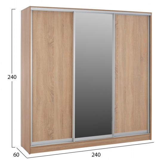 ΝΤΟΥΛΑΠΑ ΣΥΡΟΜΕΝΗ ΜΕΛΑΜΙΝΗΣ SONAMA ΜΕ ΚΑΘΡΕΦΤΗ 3ΦΥΛΛΗ 240x240x60 εκ.