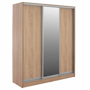 ΝΤΟΥΛΑΠΑ ΣΥΡΟΜΕΝΗ ΜΕΛΑΜΙΝΗΣ SONAMA ΜΕ ΚΑΘΡΕΦΤΗ 3ΦΥΛΛΗ 183x60x220 εκ.