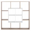 ΒΙΒΛΙΟΘΗΚΗ ARIA 136X22X136 SONOMA-ΛΕΥΚΟ