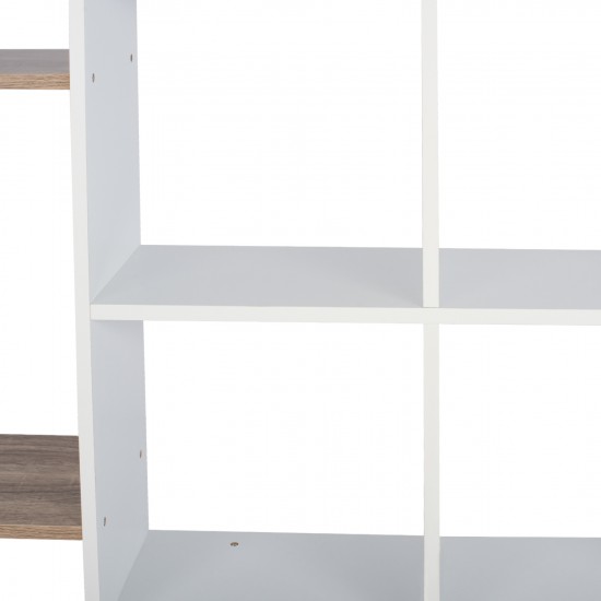 ΒΙΒΛΙΟΘΗΚΗ ARIA 136X22X136 SONOMA-ΛΕΥΚΟ