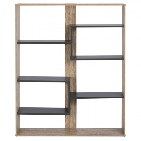 ΒΙΒΛΙΟΘΗΚΗ ARIA 100Χ19,5Χ124,5 SONOMA-ΓΚΡΙ