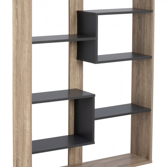 ΒΙΒΛΙΟΘΗΚΗ ARIA 100Χ19,5Χ124,5 SONOMA-ΓΚΡΙ