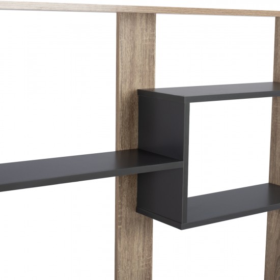 ΒΙΒΛΙΟΘΗΚΗ ARIA 100Χ19,5Χ124,5 SONOMA-ΓΚΡΙ