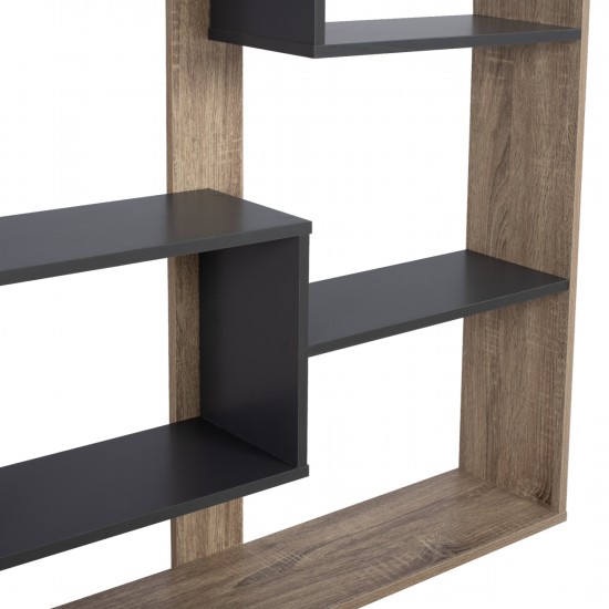 ΒΙΒΛΙΟΘΗΚΗ ARIA 100Χ19,5Χ124,5 SONOMA-ΓΚΡΙ