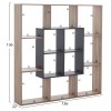 ΒΙΒΛΙΟΘΗΚΗ ARIA 136X22X136 SONOMA-ΓΚΡΙ