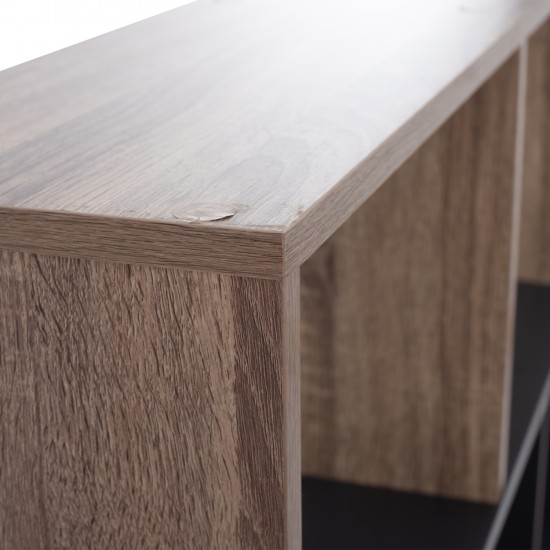 ΒΙΒΛΙΟΘΗΚΗ ARIA 136X22X136 SONOMA-ΓΚΡΙ