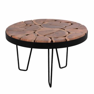 ΤΡΑΠΕΖΙ ΣΑΛΟΝΙΟΥ ΑΠΟ ΜΑΣΙΦ ΞΥΛΟ ΑΚΑΚΙΑΣ Φ73x45Υεκ.