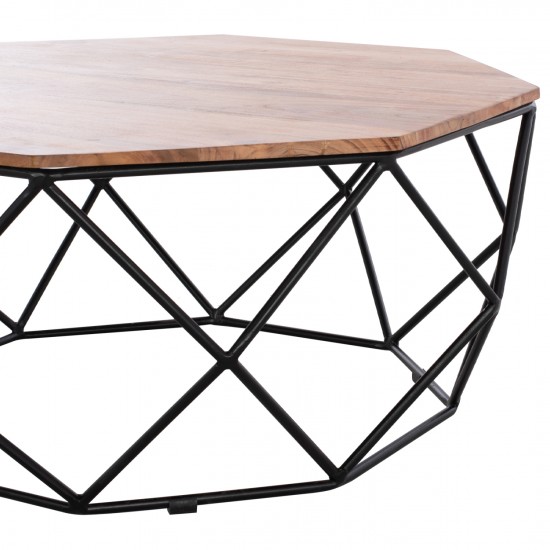 ΤΡΑΠΕΖΙ ΣΑΛΟΝΙΟΥ DRAKE ΜΕ ΞΥΛΟ ΑΚΑΚΙΑΣ Φ82x40 εκ.