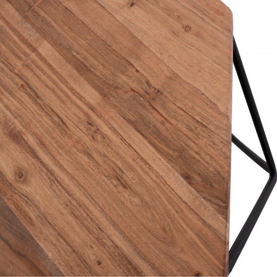 ΤΡΑΠΕΖΙ ΣΑΛΟΝΙΟΥ DRAKE ΜΕ ΞΥΛΟ ΑΚΑΚΙΑΣ Φ82x40 εκ.