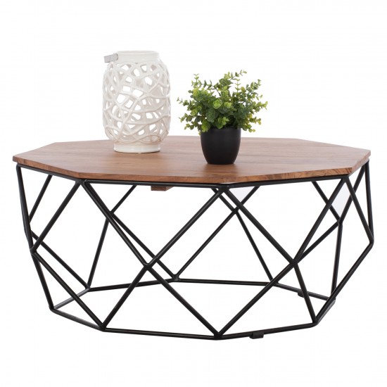 ΤΡΑΠΕΖΙ ΣΑΛΟΝΙΟΥ DRAKE ΜΕ ΞΥΛΟ ΑΚΑΚΙΑΣ Φ82x40 εκ.