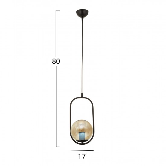ΦΩΤΙΣΤΙΚΟ ΟΡΟΦΗΣ ΜΕΤΑΛΛΙΚΟ ΜΑΥΡΟ 17x105 εκ.