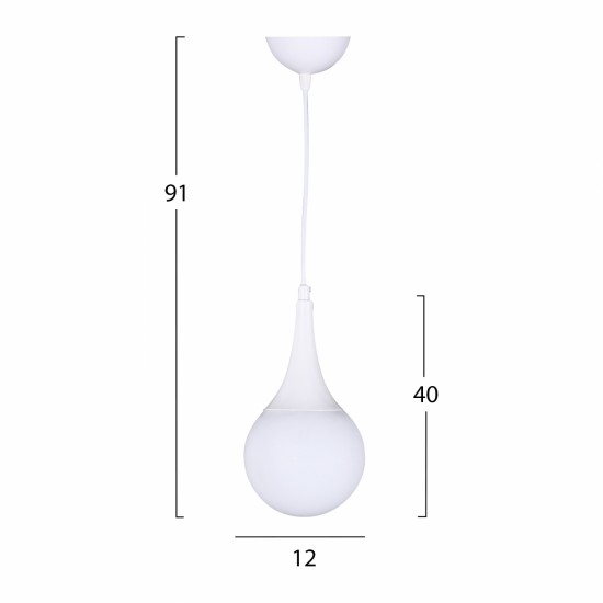 ΦΩΤΙΣΤΙΚΟ ΟΡΟΦΗΣ ΛΕΥΚΟ 12x91 εκ.