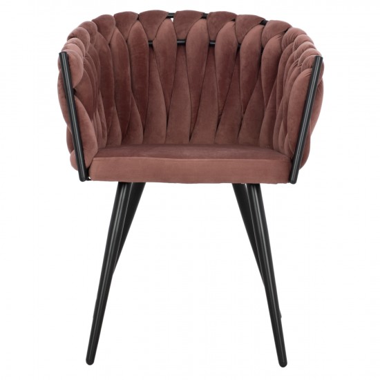 ΠΟΛΥΘΡΟΝΑΚΙ LUANDA ΒΕΛΟΥΔΟ ΣΑΠΙΟ ΜΗΛΟ ΚΑΙ ΜΕΤΑΛΛΙΚΑ ΠΟΔΙΑ 60x54x78 εκ.