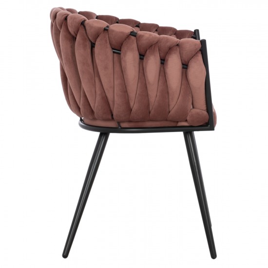 ΠΟΛΥΘΡΟΝΑΚΙ LUANDA ΒΕΛΟΥΔΟ ΣΑΠΙΟ ΜΗΛΟ ΚΑΙ ΜΕΤΑΛΛΙΚΑ ΠΟΔΙΑ 60x54x78 εκ.