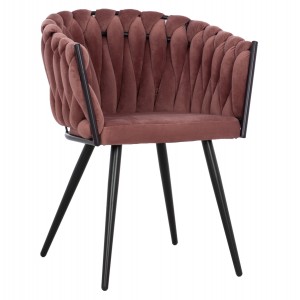 ΠΟΛΥΘΡΟΝΑΚΙ LUANDA ΒΕΛΟΥΔΟ ΣΑΠΙΟ ΜΗΛΟ ΚΑΙ ΜΕΤΑΛΛΙΚΑ ΠΟΔΙΑ 60x54x78 εκ.