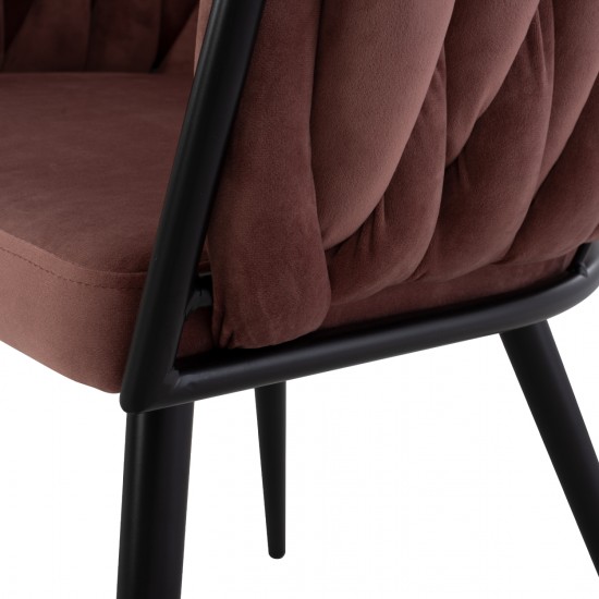 ΠΟΛΥΘΡΟΝΑΚΙ LUANDA ΒΕΛΟΥΔΟ ΣΑΠΙΟ ΜΗΛΟ ΚΑΙ ΜΕΤΑΛΛΙΚΑ ΠΟΔΙΑ 60x54x78 εκ.