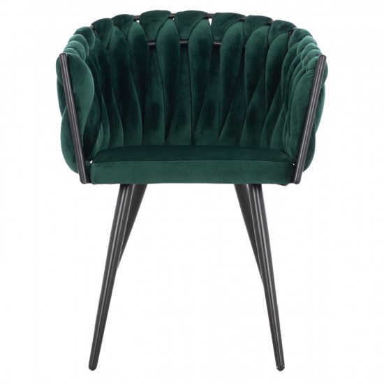 ΠΟΛΥΘΡΟΝΑΚΙ LUANDA ΒΕΛΟΥΔΟ ΚΥΠΑΡΙΣΣΙ ΜΕΤΑΛΛΙΚΑ ΠΟΔΙΑ 60x54x78 εκ.