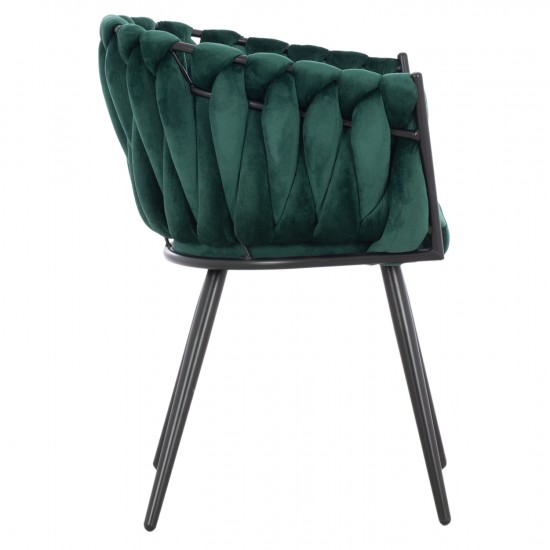 ΠΟΛΥΘΡΟΝΑΚΙ LUANDA ΒΕΛΟΥΔΟ ΚΥΠΑΡΙΣΣΙ ΜΕΤΑΛΛΙΚΑ ΠΟΔΙΑ 60x54x78 εκ.