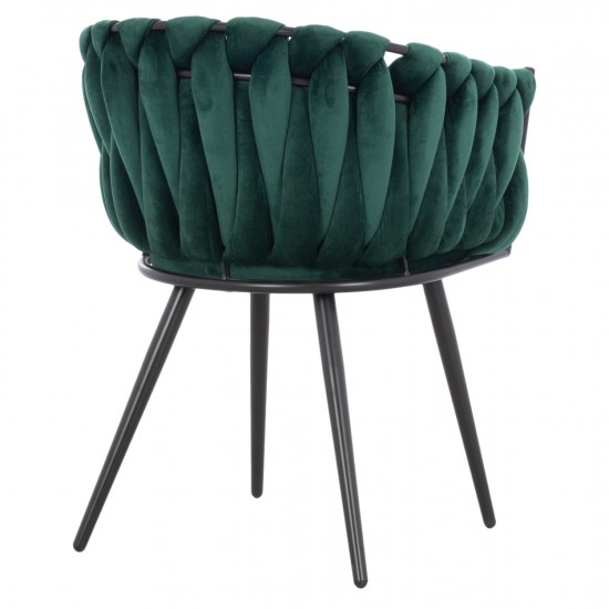 ΠΟΛΥΘΡΟΝΑΚΙ LUANDA ΒΕΛΟΥΔΟ ΚΥΠΑΡΙΣΣΙ ΜΕΤΑΛΛΙΚΑ ΠΟΔΙΑ 60x54x78 εκ.