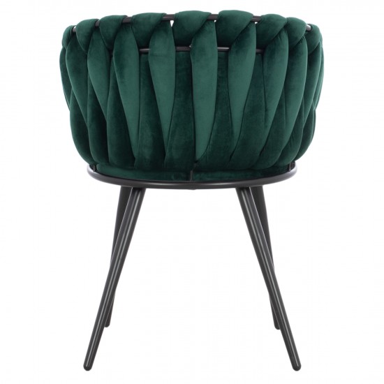 ΠΟΛΥΘΡΟΝΑΚΙ LUANDA ΒΕΛΟΥΔΟ ΚΥΠΑΡΙΣΣΙ ΜΕΤΑΛΛΙΚΑ ΠΟΔΙΑ 60x54x78 εκ.